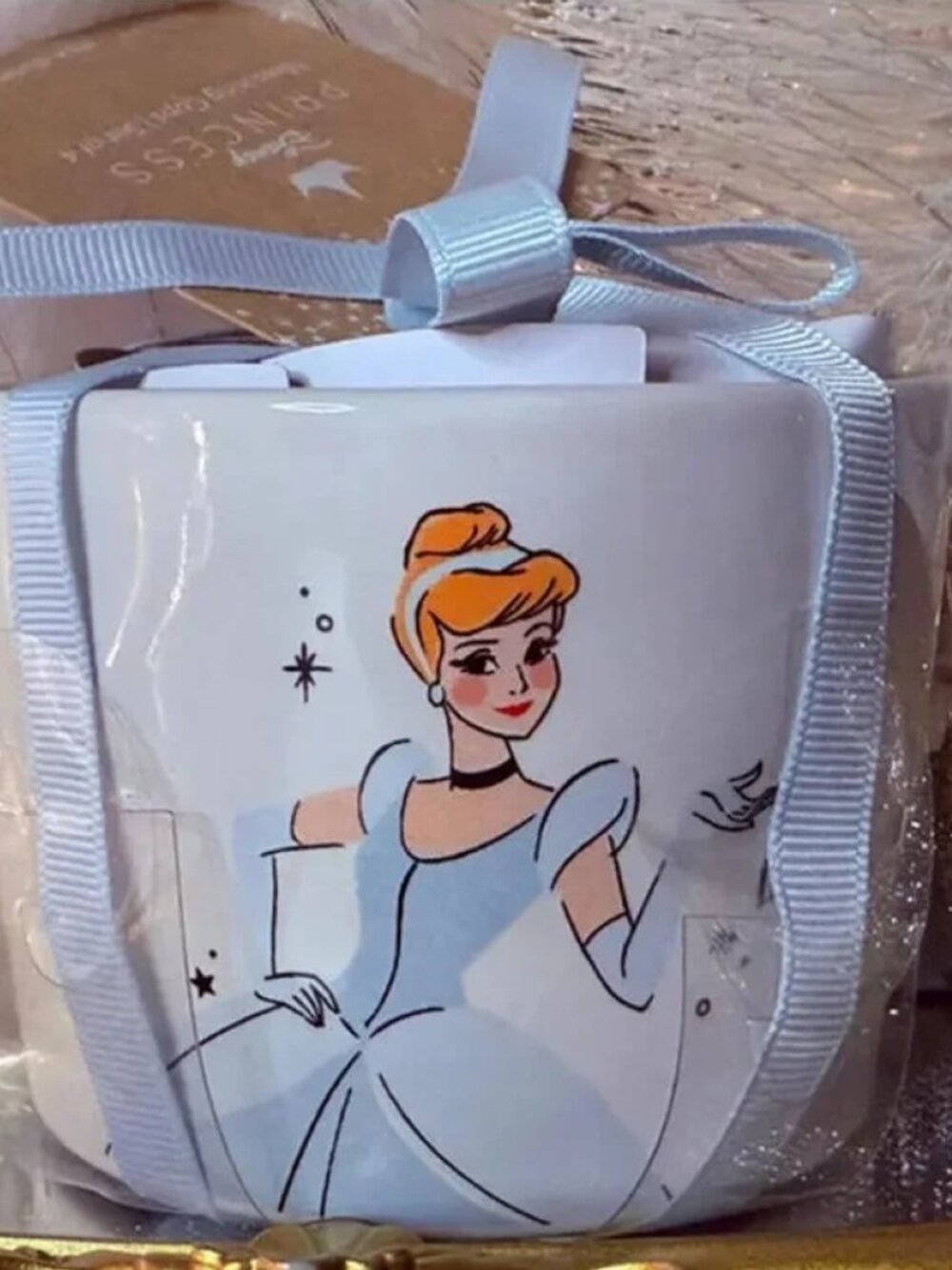 Rae Dunn x Disney Cinderella Ceramic Measuring Cup Set 4pc NWT